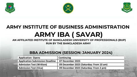 army iba admission circular 2024|Army Institute of Business Administration (Army IBA).